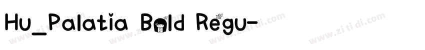 Hu_Palatia Bold Regu字体转换